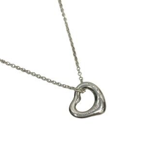 Tiffany Co Open Heart Necklace silver jewelry